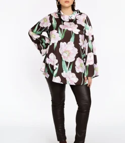 YOEK Dames Tuniek print brown Discount