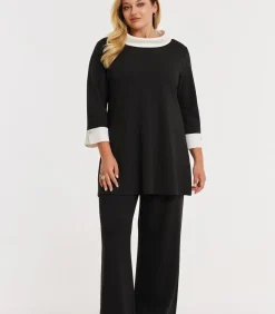 YOEK Dames Tuniek print black Outlet