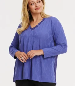 YOEK Dames Tuniek print lilac