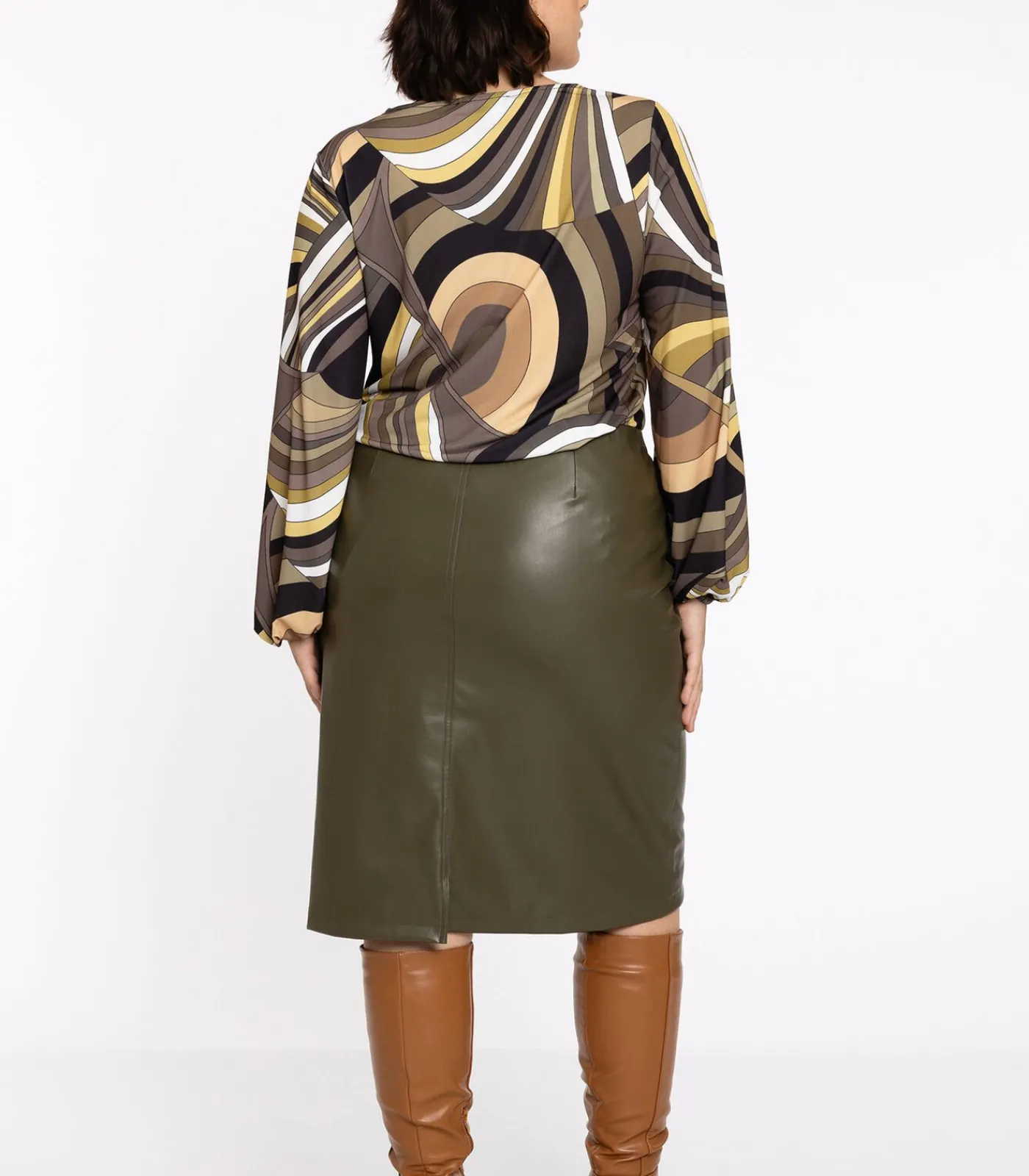 YOEK Dames Tuniek print lightGreen Clearance