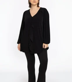 YOEK Dames Tuniek wijde pasvorm black