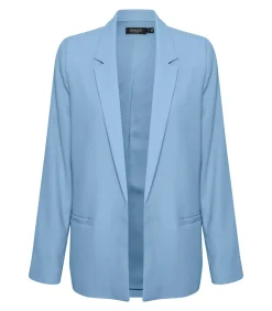 Soaked in Luxury Damesblazer met lange mouwen Shirley blue