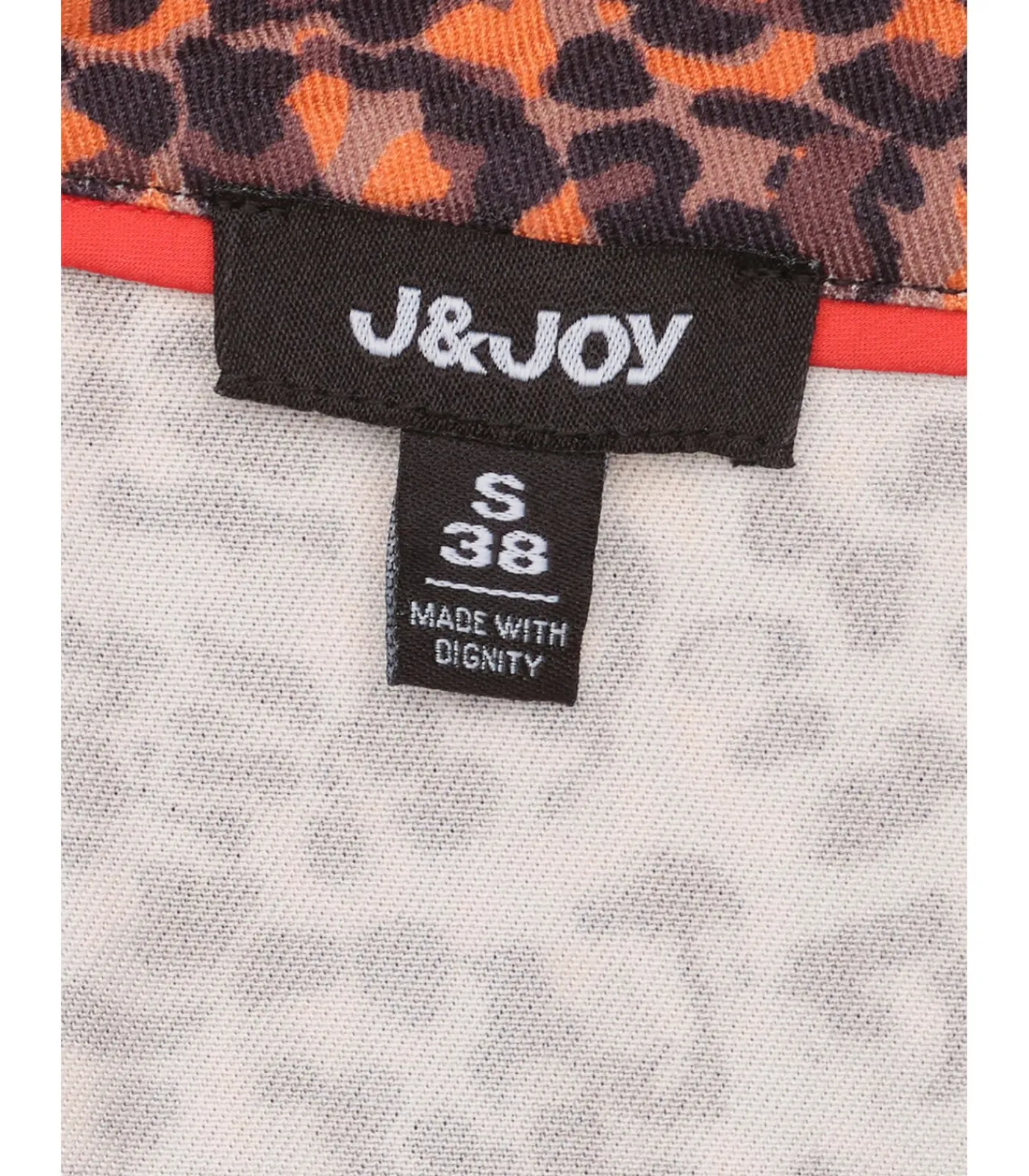 J&JOY Damesblouse met luipaardprint en zakken multicolor Clearance