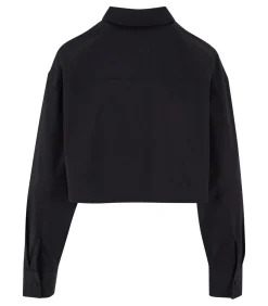 Urban Classics Damesblouse met oversized uitsnijding black