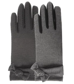 ISOTONER Dameshandschoenen met bolletjesprint black