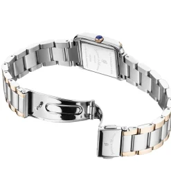 Jacques de Manoir Dameshorloge – Zwitsers kwartsuurwerk met 2 wijzers silver/roseGold Online