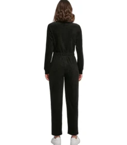 Urban Classics Damesjumpsuit in corduroy GT black