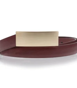 ISOTONER Damesriem rood met platte gesp red Hot