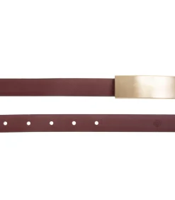ISOTONER Damesriem rood met platte gesp red Hot