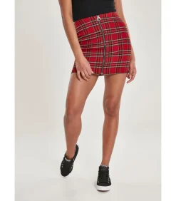 Urban Classics Damesrok Urban Classic checker red Sale