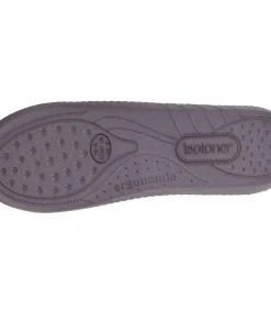 ISOTONER Damesslippers Pois Violet black Best