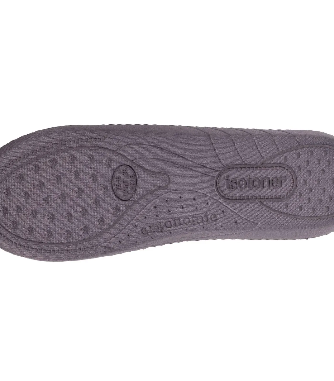 ISOTONER Damesslippers Pois Violet black Best