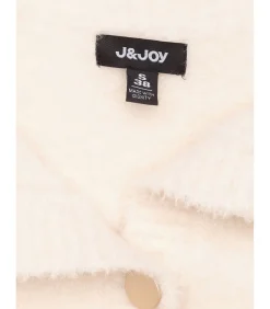 J&JOY Damesvest met knoopsluiting en zakken beige Sale
