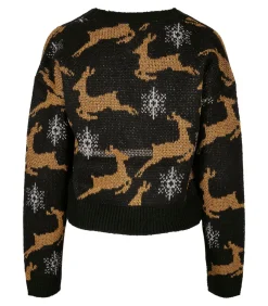 Urban Classics Damesvest oversized christmas (GT) black Outlet