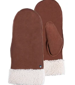 ISOTONER Dameswanten van cognac imitatiebontleder brown Sale