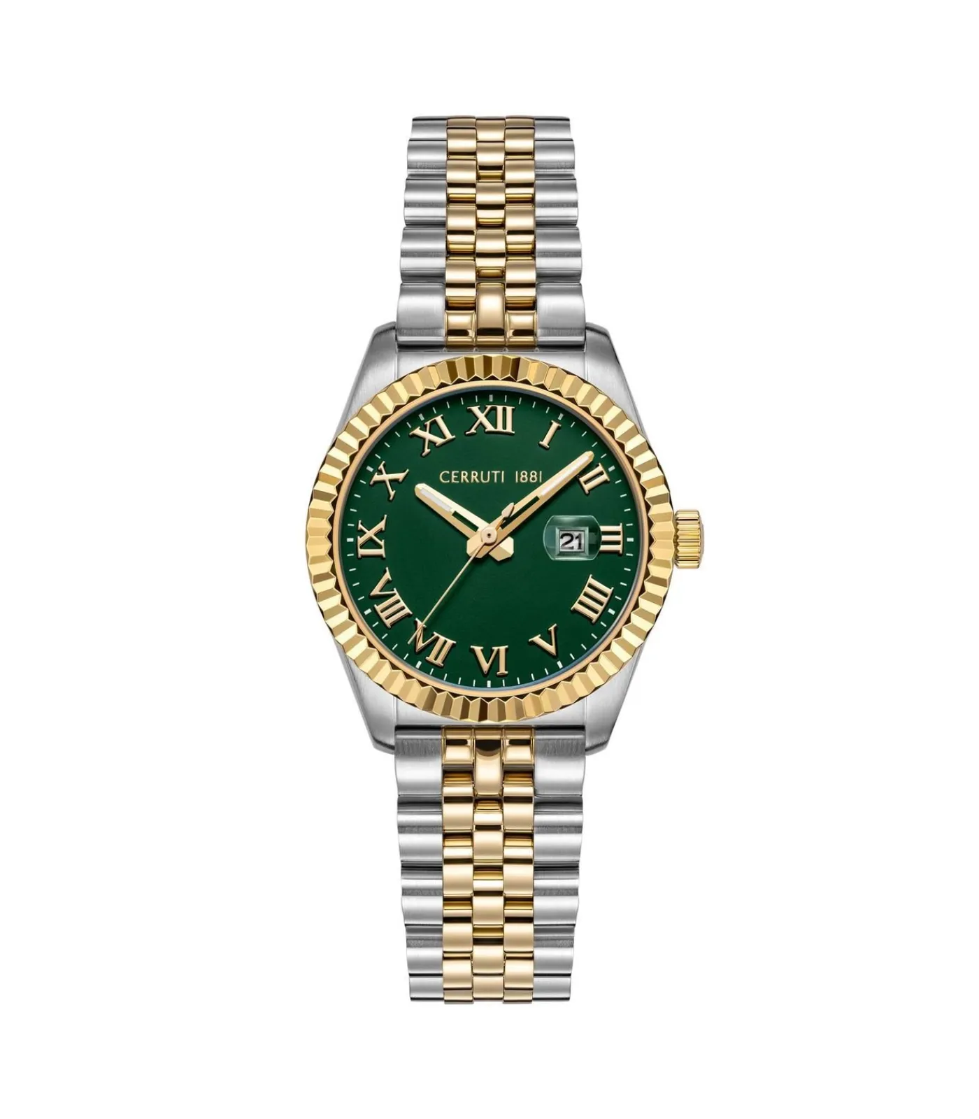 Cerruti 1881 Datum horloge Baccio Green - Gold green/gold Outlet