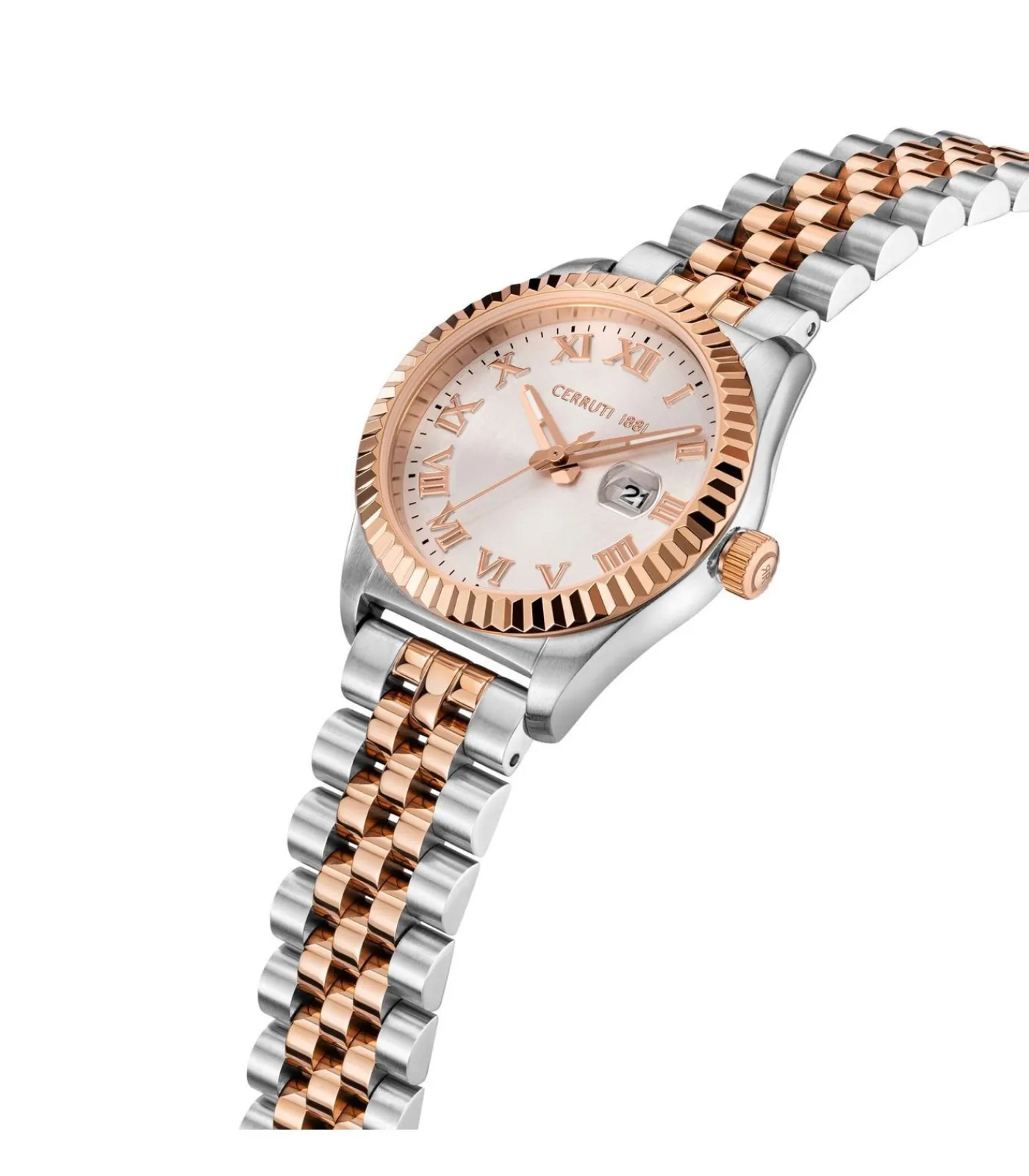 Cerruti 1881 Datum horloge Baccio Rose Gold roseGold Best