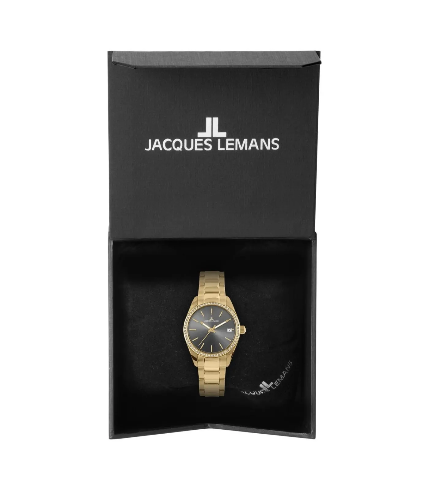 Jacques Lemans Datum horloge Derby Grey - Gold gray/gold Hot