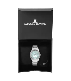Jacques Lemans Datum horloge Venice blue Clearance