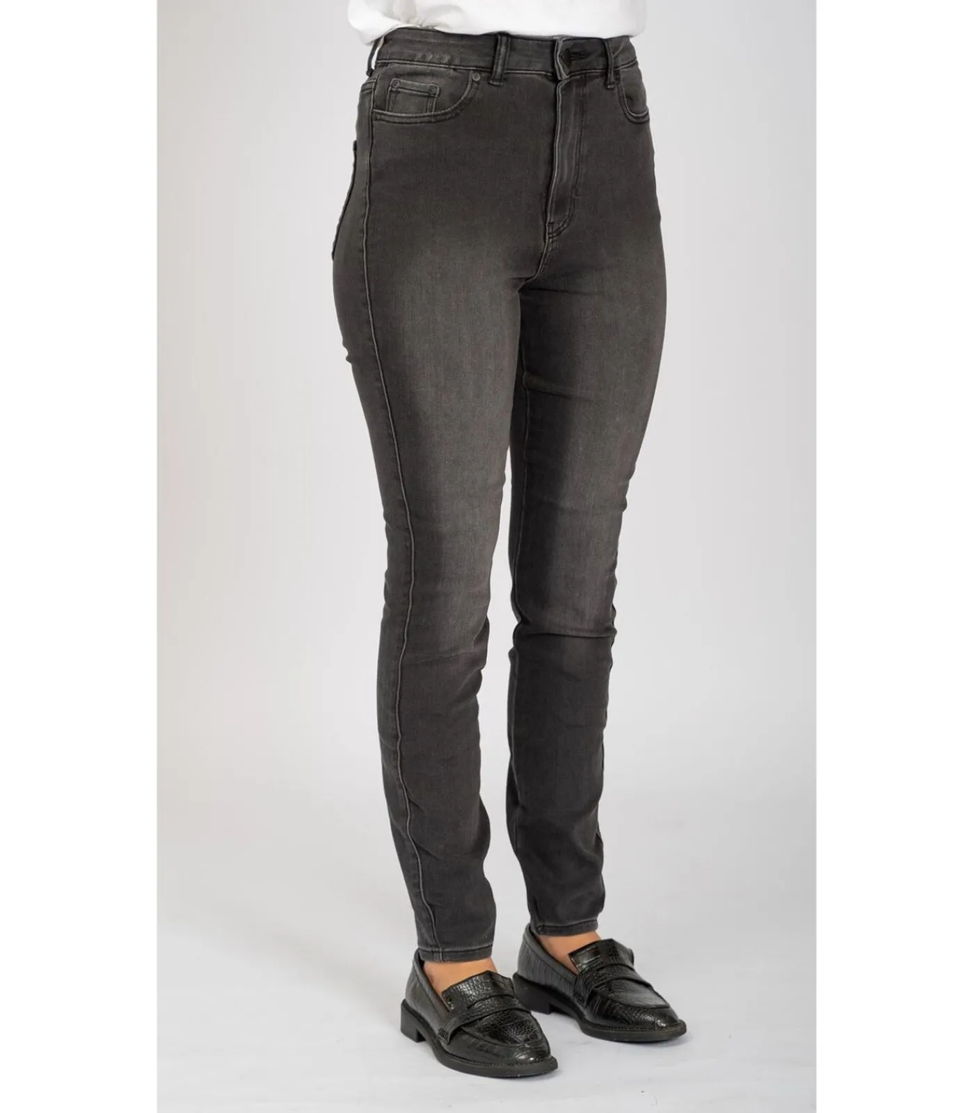 TeeShoppen De Originele Performance Skinny Jeans - Gewassen Zwarte Denim black Best