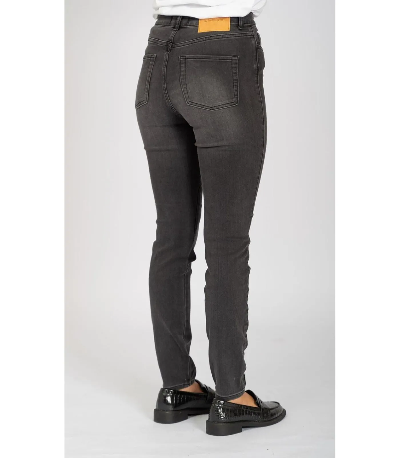 TeeShoppen De Originele Performance Skinny Jeans - Gewassen Zwarte Denim black Best