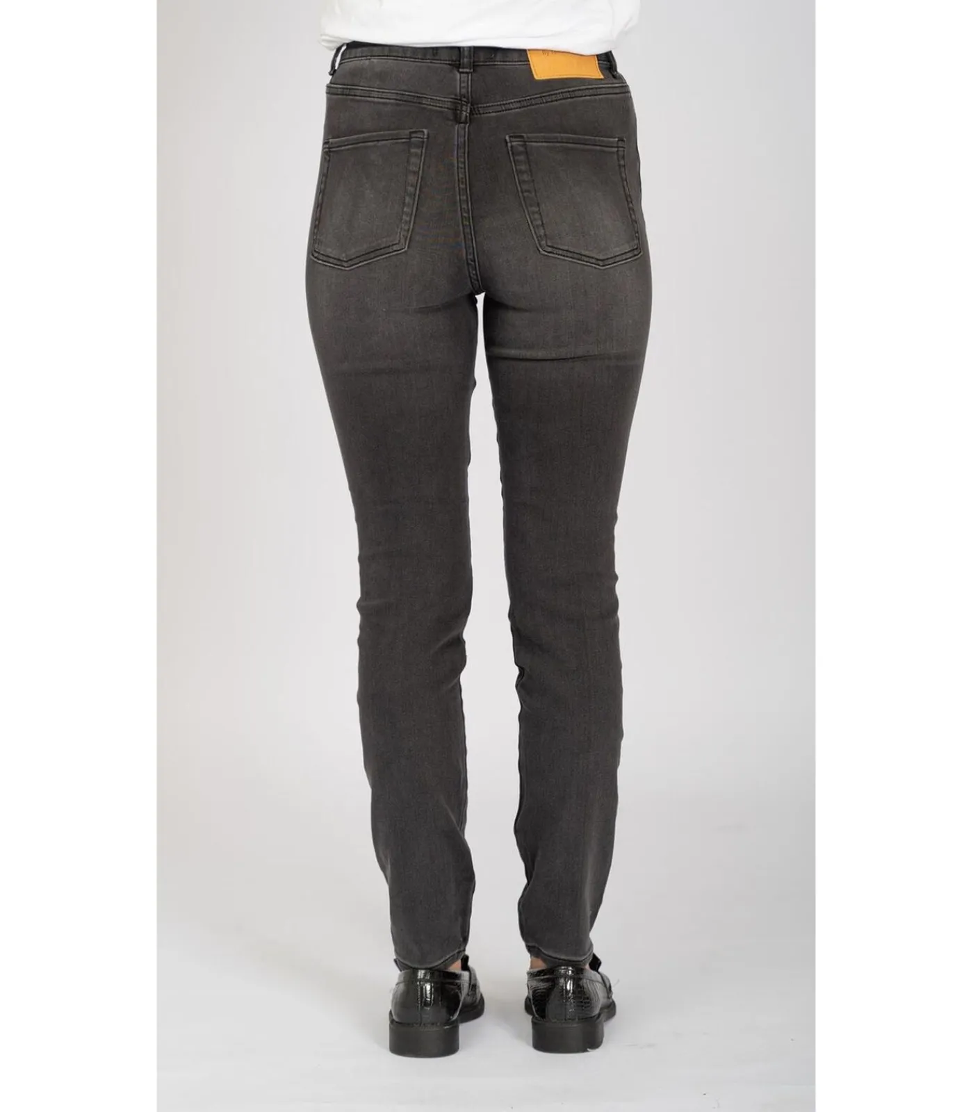 TeeShoppen De Originele Performance Skinny Jeans - Gewassen Zwarte Denim black Best