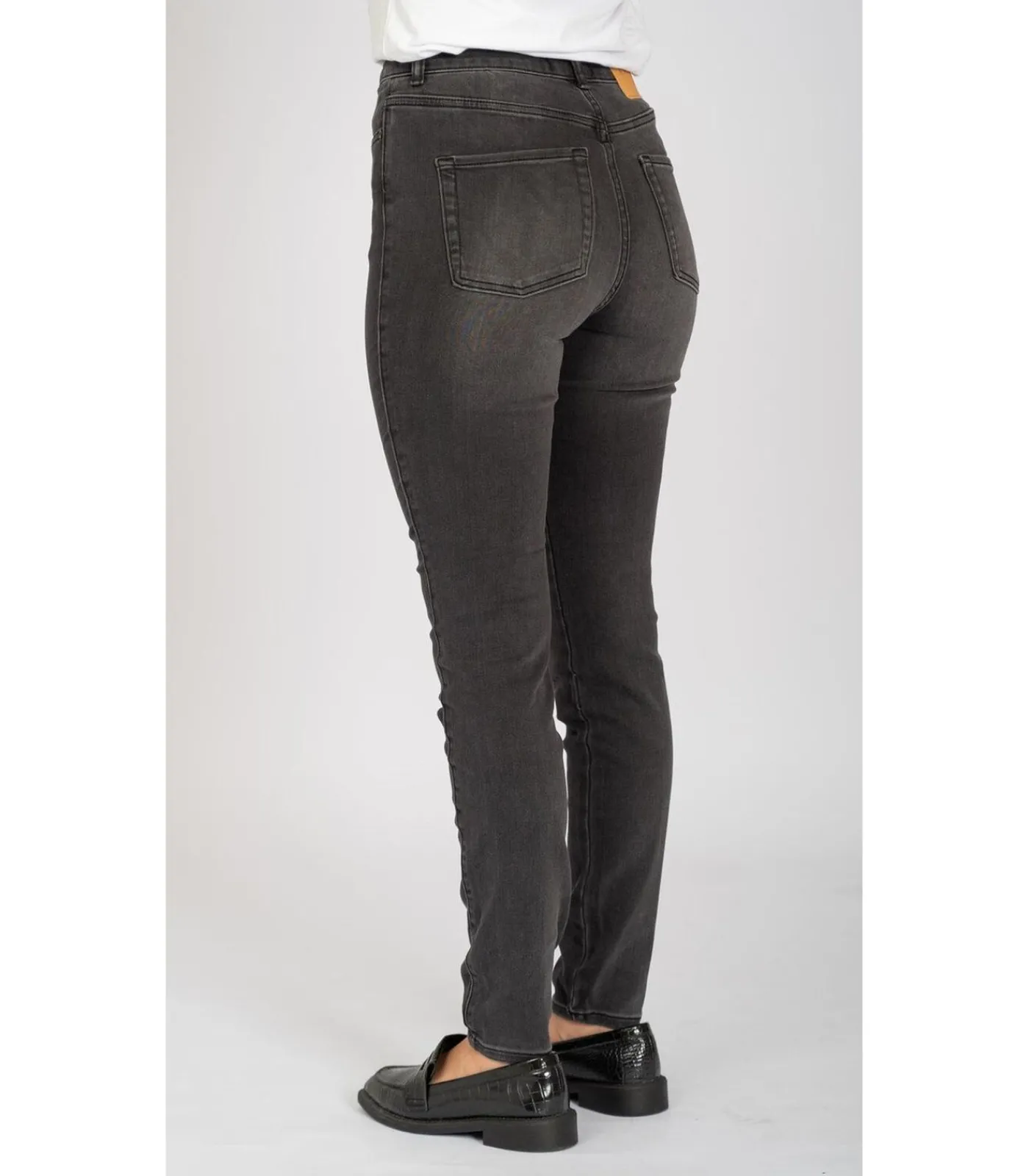 TeeShoppen De Originele Performance Skinny Jeans - Gewassen Zwarte Denim black Best