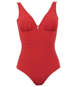 Janine Robin 1-delig badpak met verstelbare cups Idylle red Sale