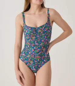 Janine Robin 1-delig badpak zonder cups Florenza blue Hot