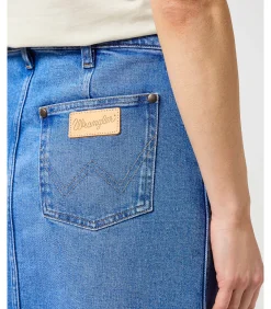 Wrangler Denim maxirok voor dames Once Loved blue