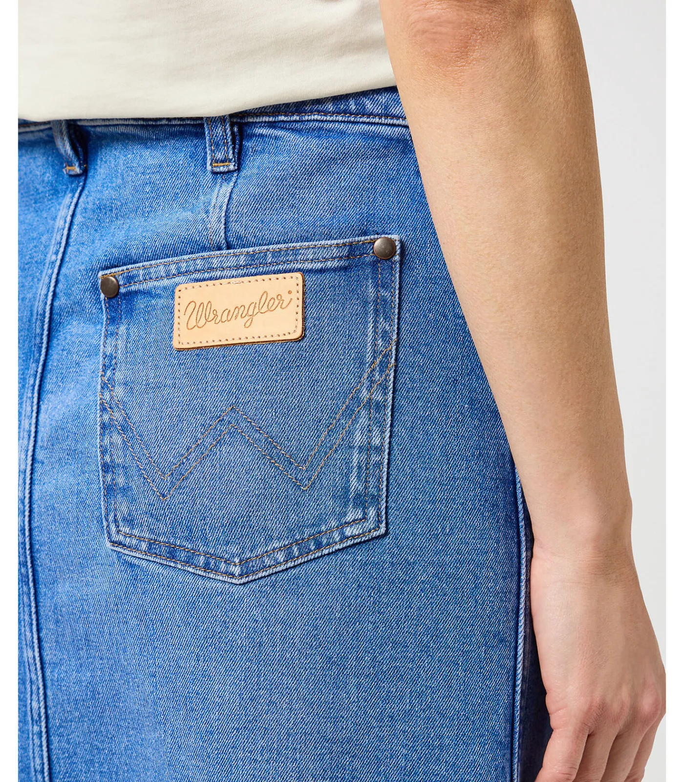 Wrangler Denim maxirok voor dames Once Loved blue