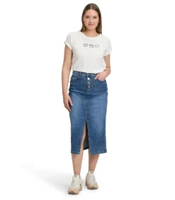 Cartoon Denim rok blue Sale