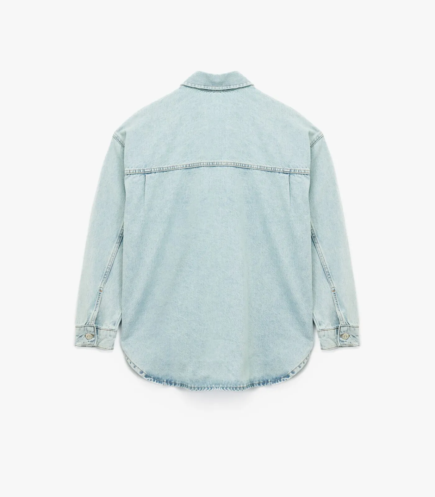 Koton Denimblouse met Knoopsluiting en Zakdetail Indigo