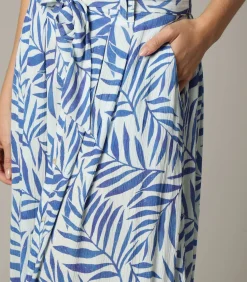 Deeluxe DIPTI - Midirok van viscosecrêpe met tropische print gray New