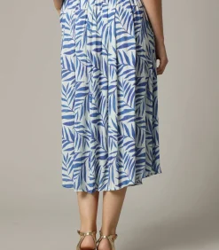 Deeluxe DIPTI - Midirok van viscosecrêpe met tropische print gray New