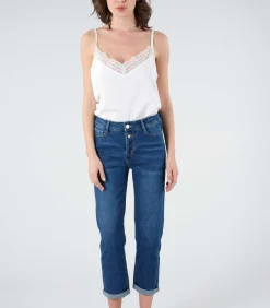 Deeluxe DJENA - Afgewassen mom jeans blue New