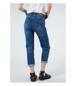 Deeluxe DJENA - Afgewassen mom jeans blue New