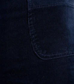 La Fée Maraboutée Donkerblauwe fluwelen broek navyBlue