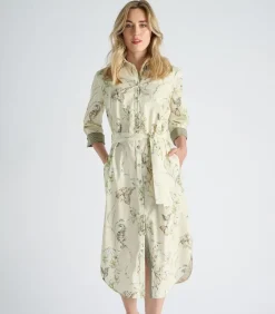 Marie Méro Doorknoopkleed met originele dierenprint lightGreen Discount