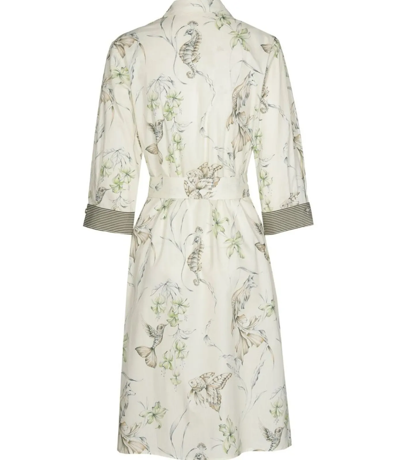 Marie Méro Doorknoopkleed met originele dierenprint lightGreen Discount