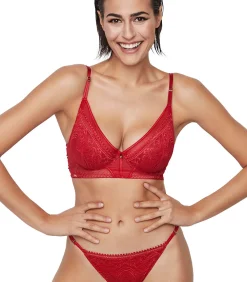 SELMARK Driehoekige plungebeha AURUM red Sale