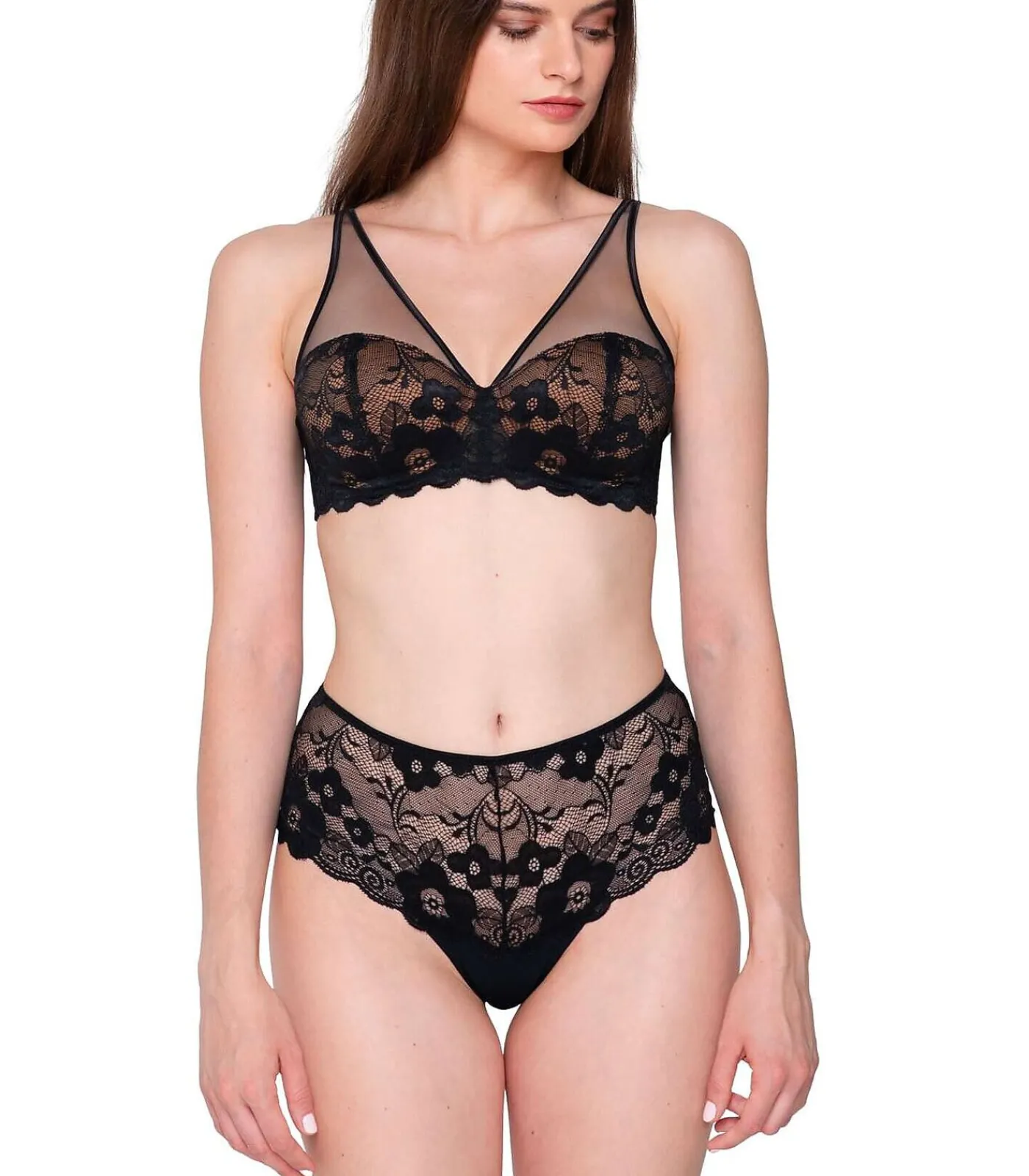 LUNA Driekwart balconnet bh PANDORA black Outlet