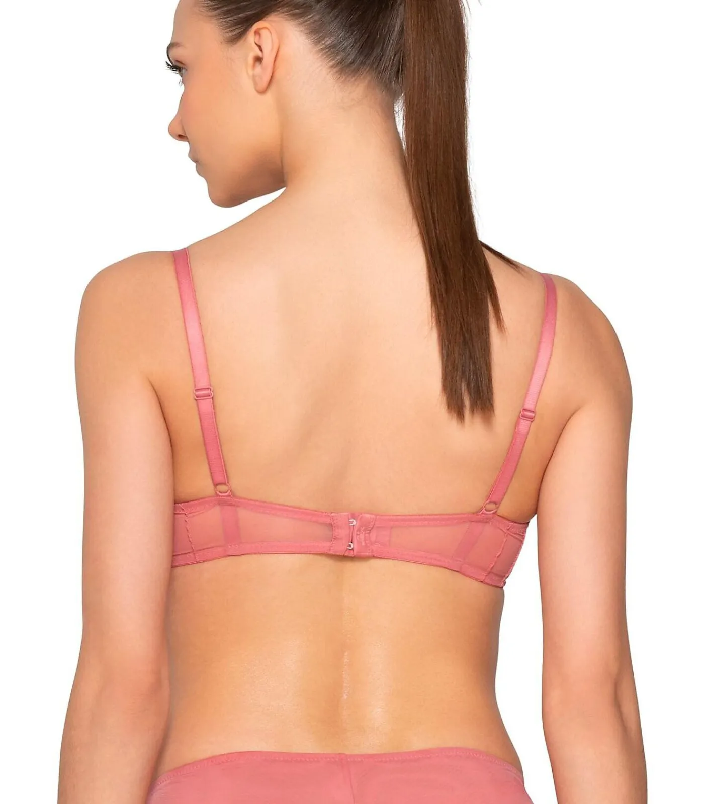 LUNA Driekwart balconnet bh PEARL pink