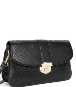 LANCASTER Dubbele etui - Python Fia black Sale