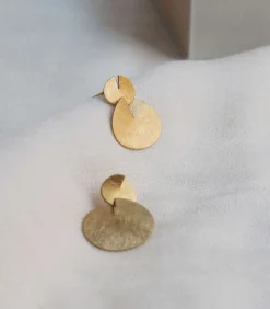 Joidart Dubbele gouden oorbellen Taglio gold Clearance