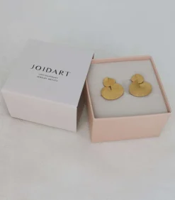 Joidart Dubbele gouden oorbellen Taglio gold Clearance