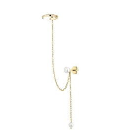 Earcandy DUBBELE PIERCING HUAHINE gold/Pearl Outlet