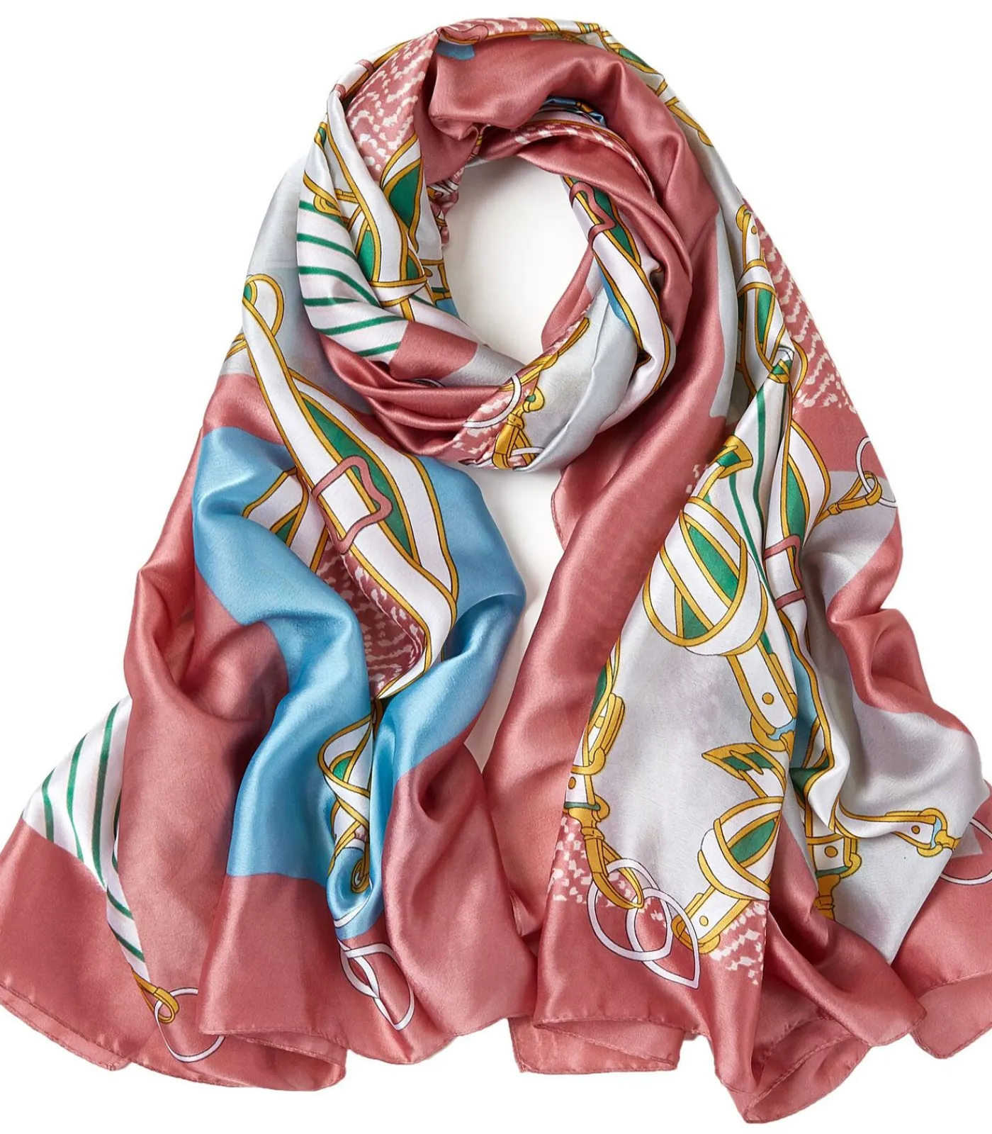 V1969 Easy Belts Zijden Stola - Roze / 180x90cm / 100% Zijde pink Best