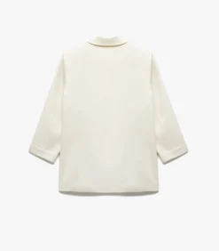 Koton Ecru Blazer Lange Mouwen Kruisdetail Zakdetail beige Best