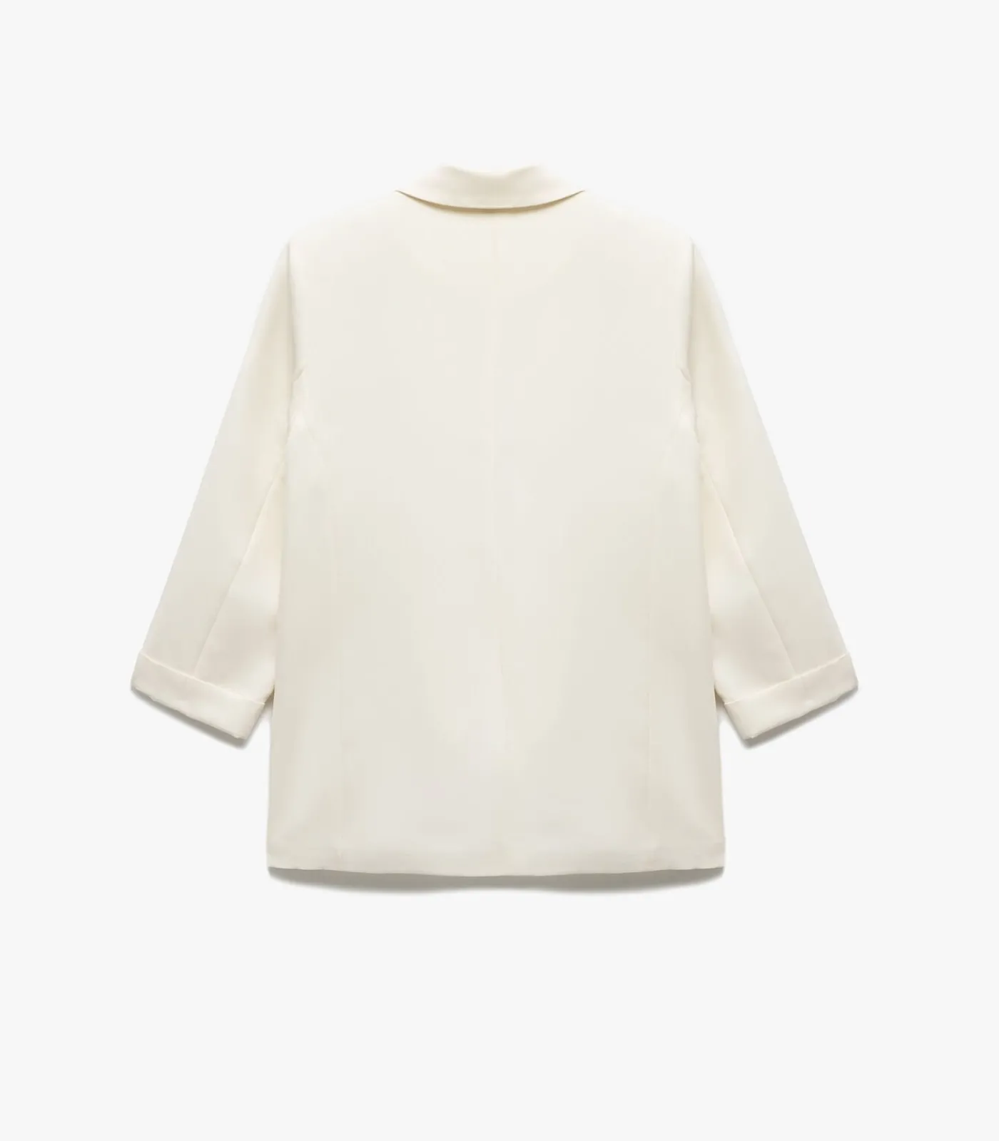 Koton Ecru Blazer Lange Mouwen Kruisdetail Zakdetail beige Best